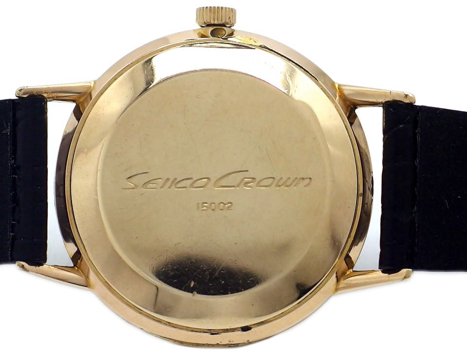 セイコー クラウン 15002 GP 格子文字盤 Cal.560 21石手巻 OH済 1960年代 Seiko
