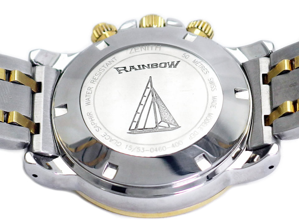 ゼニス レインボー エルプリメロ 53.0463.400 18KYG/SS 自動巻 OH済 1999年頃 USED