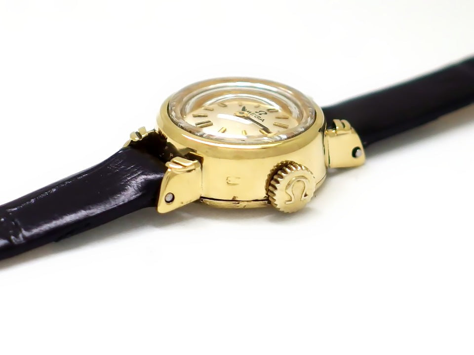 オメガ 511149 プリズム風防 18K Cal.650 手巻 レディース OH済 1966年製