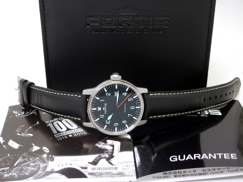 【美品】フォルティス フリーガー クラシック デイト 40mm 595.11.46.3 自動巻 2019年購入品 USED