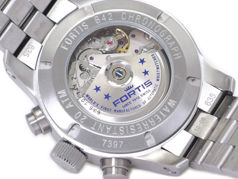 Fortis B-42 Cosmonaut Chronograph 6351012M ETA7750 Automatic Serviced Purchased 2005 USED