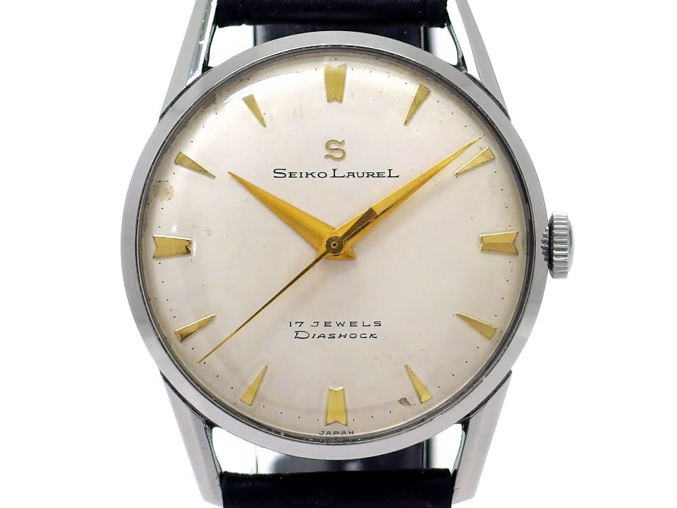 セイコー ローレル Sマーク 14048 SS 17石 手巻 OH済 昭和33年製／1958年製 Seiko
