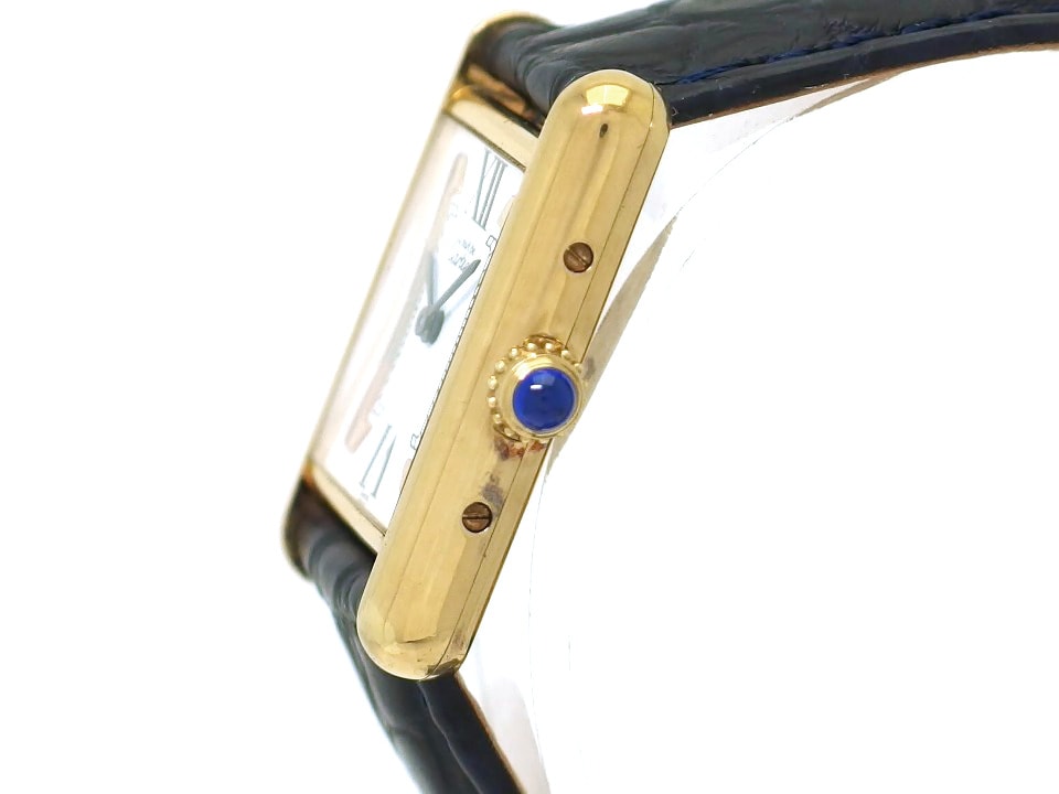 カルティエ マストタンク ヴェルメイユ Ref.5057001 レディース トリニティ文字盤 純正Dバックル OH済 クォーツ USED