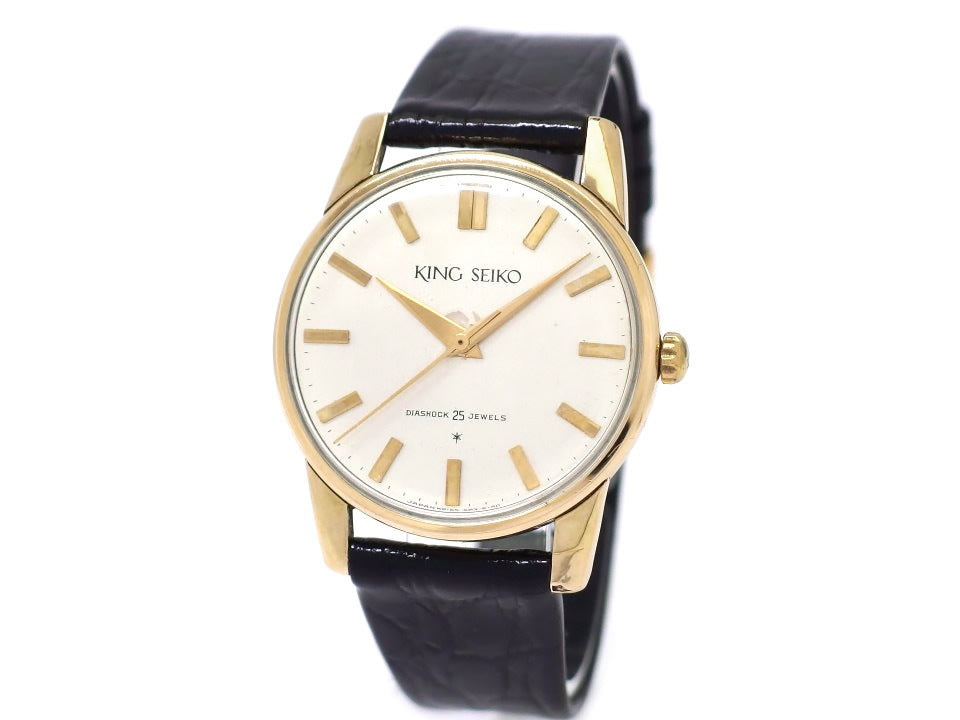 キングセイコー 1st 15034 14K金張り AD文字盤 25石 手巻 OH済 昭和38年/1963年製 Seiko