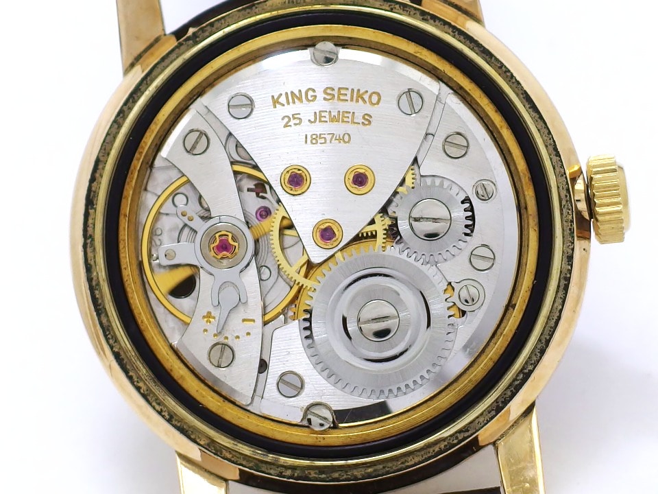 キングセイコー J14102 1st AD文字盤 14K金張り 25石 手巻 OH済 昭和37年/1962年製 Seiko