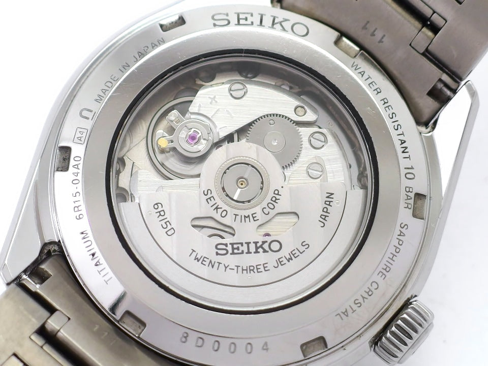 セイコー プレサージュ SARX055 6R15-04A0 チタン製 自動巻 現行品 2019年購入 USED Seiko