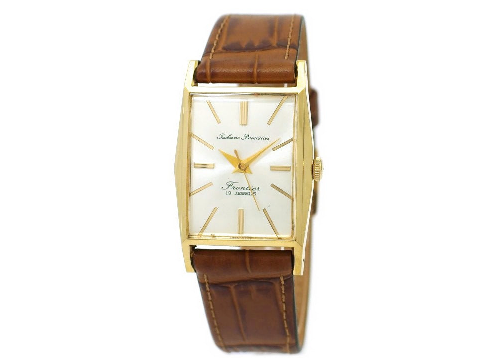 タカノ プレシジョン フロンティア Ref.10073 スクエアケース 金メッキ 19石 手巻 OH済 1961年発売