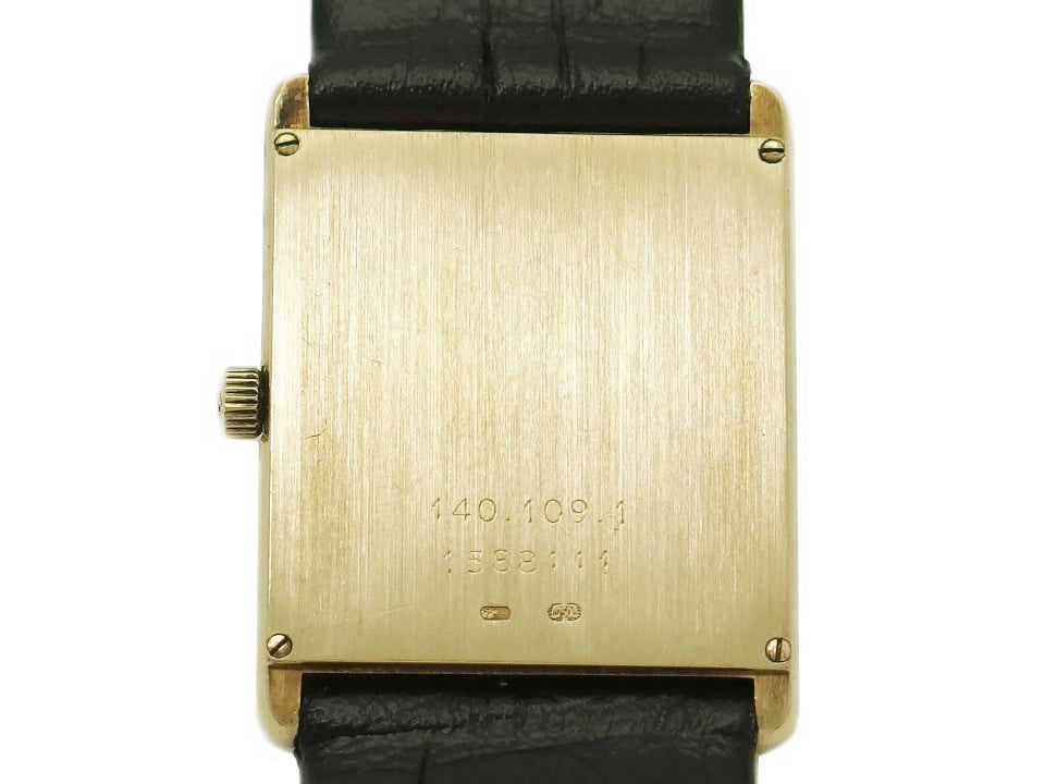 ジャガールクルト 140.109.1 18金無垢 30mm×23mm 薄型ケース 2針 Cal.602.1 7石 クオーツ 1980年代 Jaeger Lecoultre