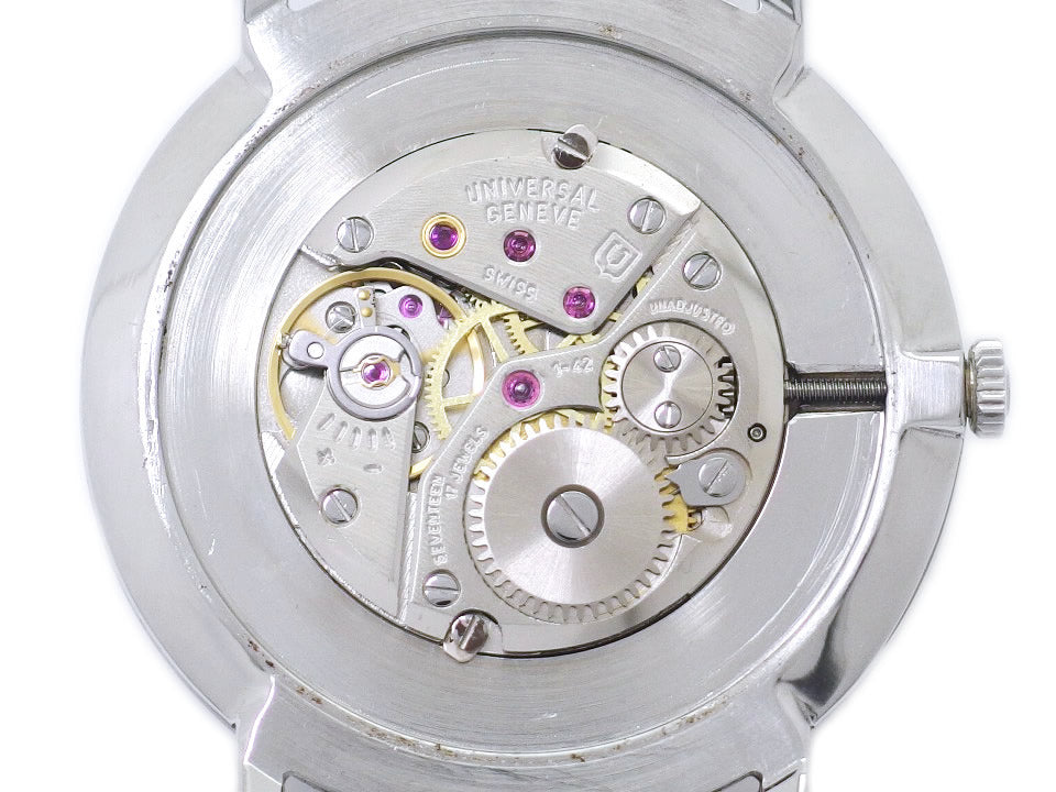 ユニバーサルジュネーブ Ref.842109 32mm ステンレス 純正尾錠 Cal.1-42 17石 手巻 OH済 1970年頃