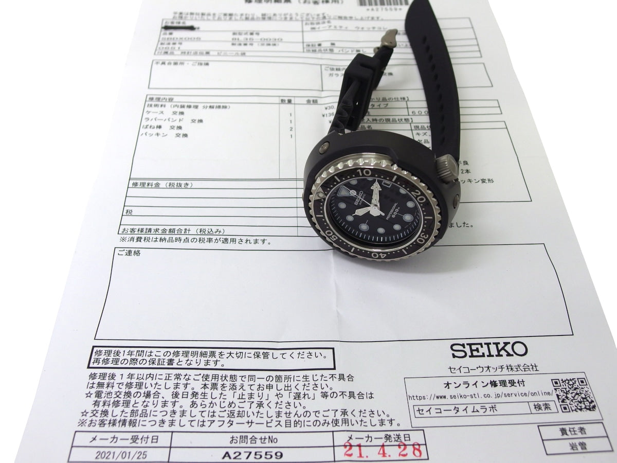 【美品】セイコー ヒストリカルコレクション2000 プロフェッショナルダイバー600m SBDX005 自動巻 メーカーOH/新品ケース・ガラス・ベゼル交換済 USED