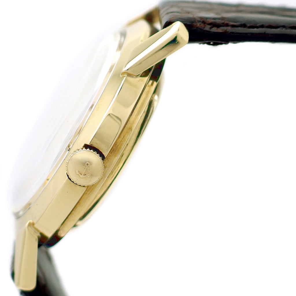 Ulysse Nardin Automatic Chronometer, 14K solid gold, 17 jewels, self-winding, serviced, 1950s