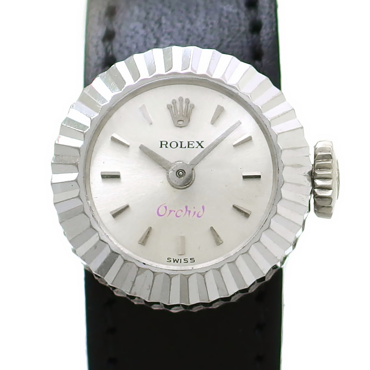 ロレックス オーキッド カメレオン レディース 18金ホワイトゴールド Ref.2059 手巻 OH済 1965年製 Rolex