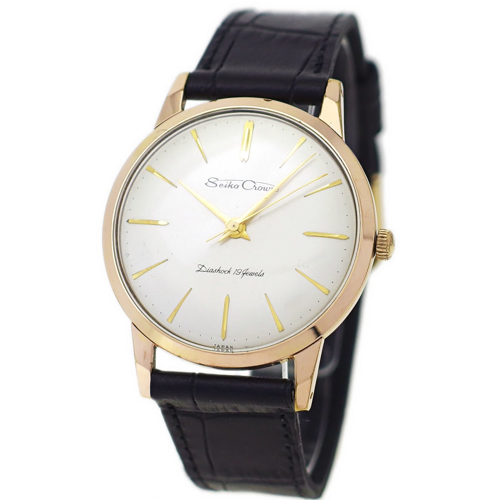 セイコー クラウン J14040 金メッキ 35mm Cal.560 19石 手巻 OH済 昭和34年/1959年製 Seiko