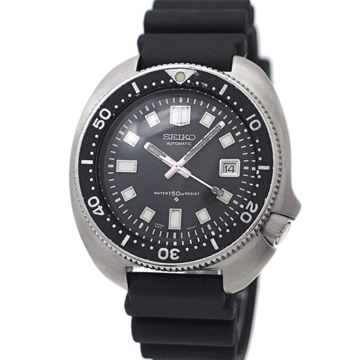 セイコー セカンドダイバー 150m 6105-8110 リューズロック不調 自動巻 OH済 1974年／昭和49年製 Seiko