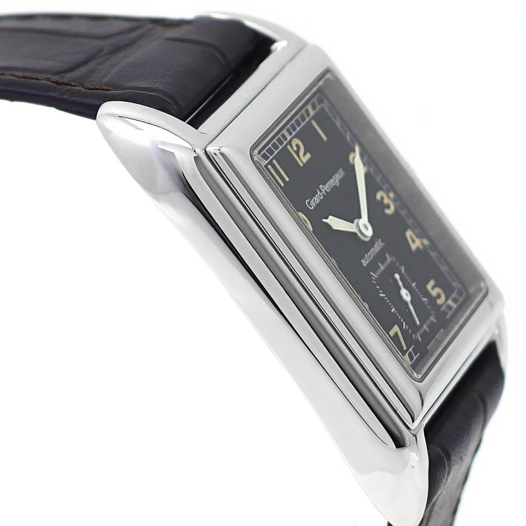 Girard-Perregaux Richeville Ref. 2520, Black Dial, Stainless Steel, Cal. 3000, Automatic, Overhauled, USED Girard-Perregaux