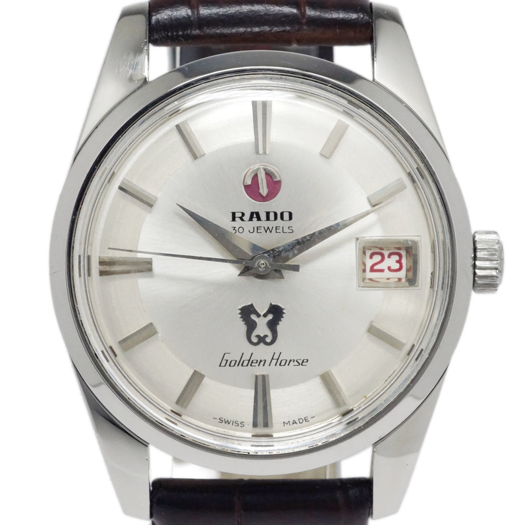 ラドー ゴールデンホース 11675/1 純正風防 純正リューズ 30石 自動巻 OH済 1970年代 Rado
