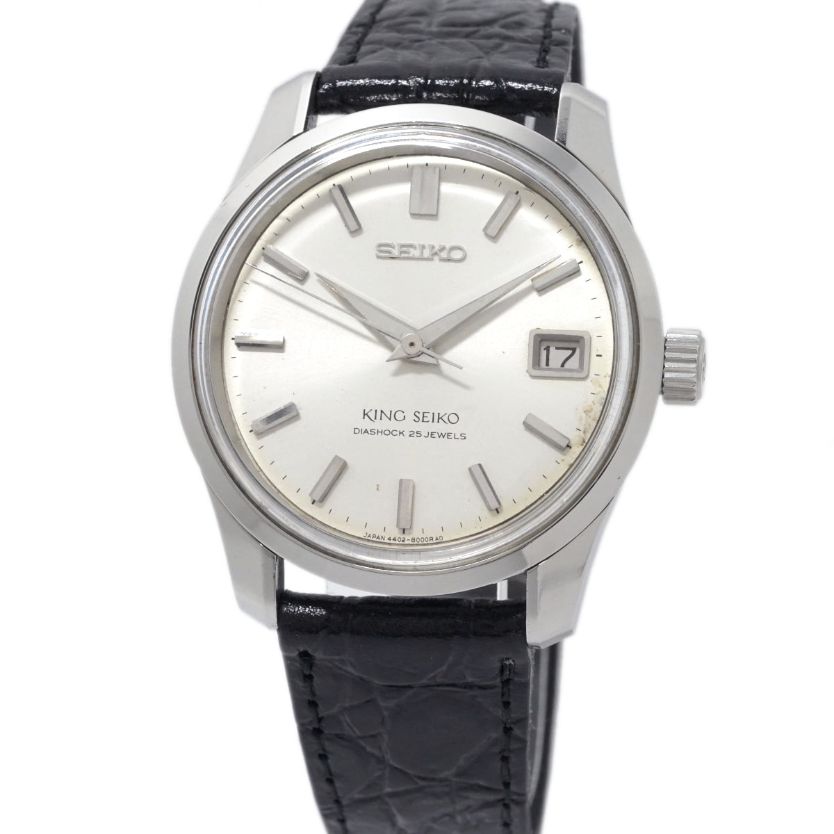キングセイコー 4402-8000 44KSデイト 前期型 盾メダリオン 手巻 OH済 昭和40年/1965年製 Seiko
