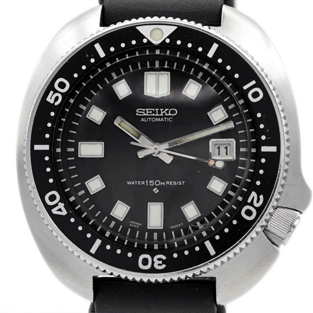 セイコー セカンドダイバー 150m 6105-8110 自動巻 OH済 1974年／昭和49年製 Seiko