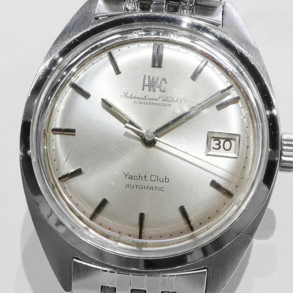 IWC ヨットクラブ 魚リューズ 純正ブレスレット Cal.8541B 自動巻 OH済 1973年製