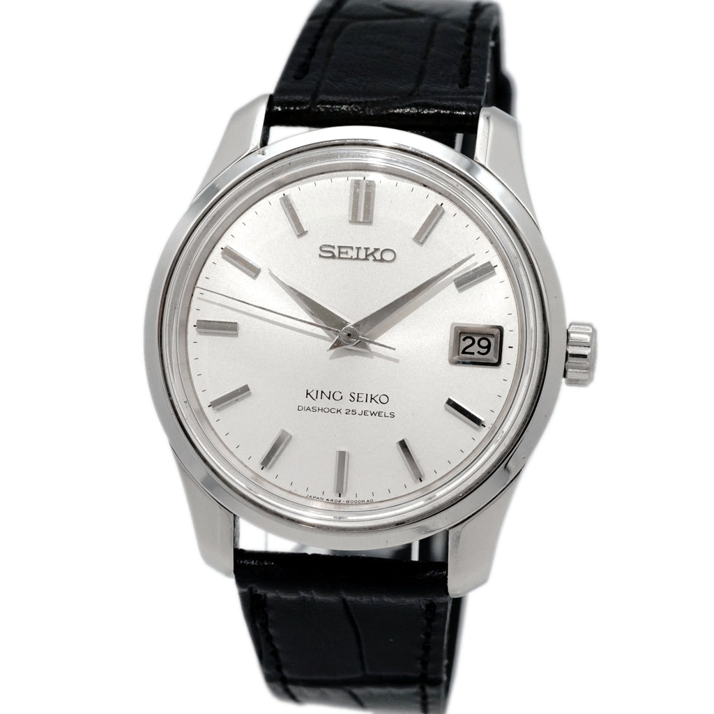 キングセイコー 4402-8000 44KSデイト 前期型 盾メダリオン KS尾錠 手巻 OH済 昭和41年/1966年製 Seiko