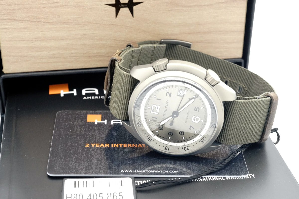 ハミルトン カーキ パイロット パイオニア アルミニウム H804050 H80405865 ETAC07611 自動巻 USED