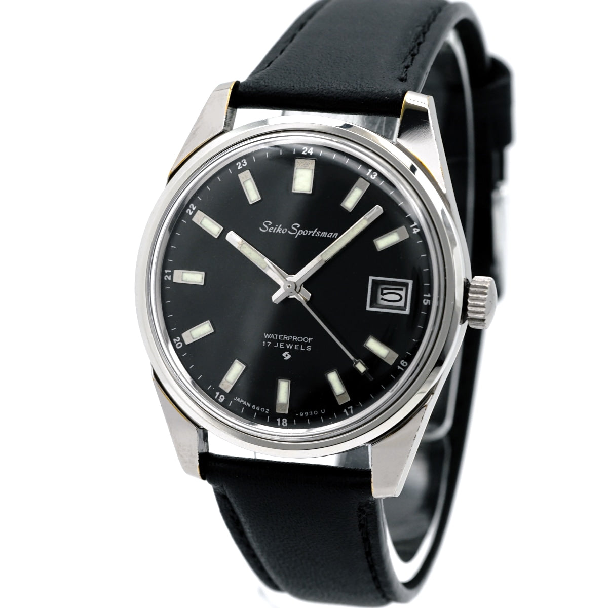 セイコー スポーツマン 6602-9982 ステンレスメッキ Cal.6602B 17石 手巻 OH済 昭和43年/1968年製 Seiko