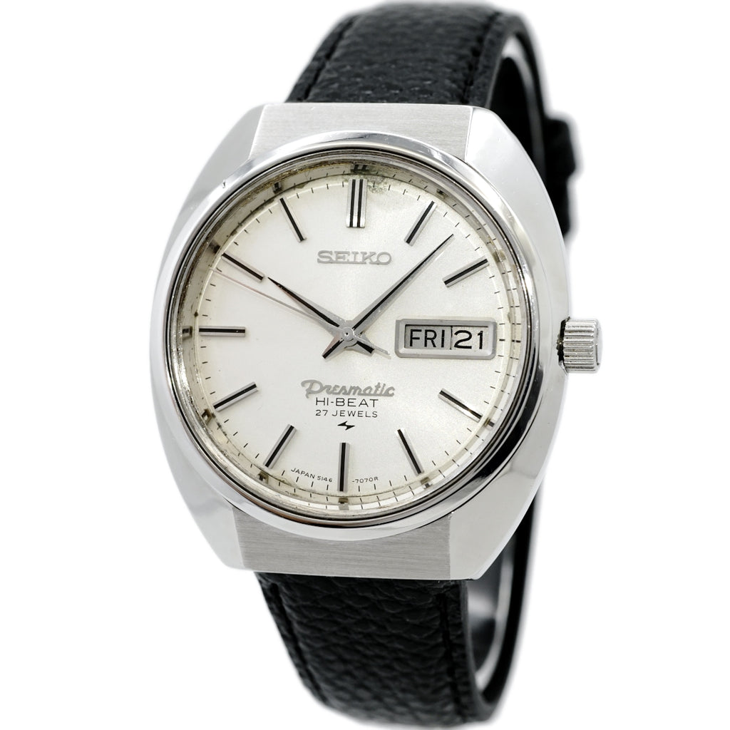 セイコー プレスマチック 5146-7040 プッシュリューズ 27石 自動巻 OH済 昭和45年/1970年製