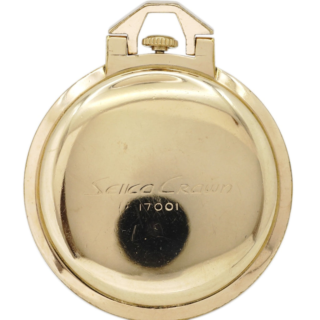 セイコー クラウン 懐中時計 Ref.17001 金メッキケース Cal.560 21石 手巻 OH済 昭和37年/1962年製 Seiko