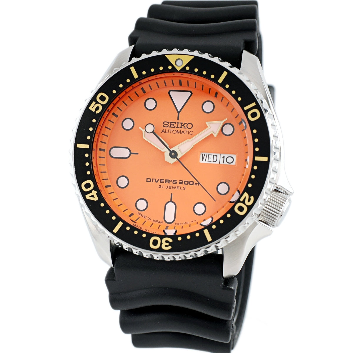 セイコー ダイバーズ 200m SKX011J 日本製 逆輸入 7S26-0020 オレンジ文字盤 自動巻 USED