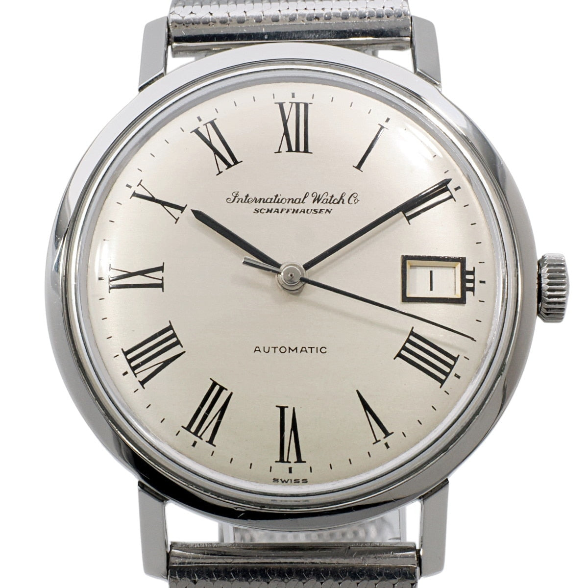 IWC Ref.818AD 純正メッシュブレス Cal.8541B 自動巻 OH済 1972年製 International Watch Co