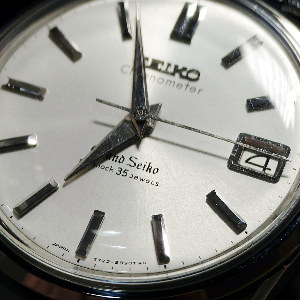 グランドセイコー セカンドモデル 5722-9990 ライオンメダリオン W SEIKOリューズ 手巻 OH済 昭和40年/1965年製