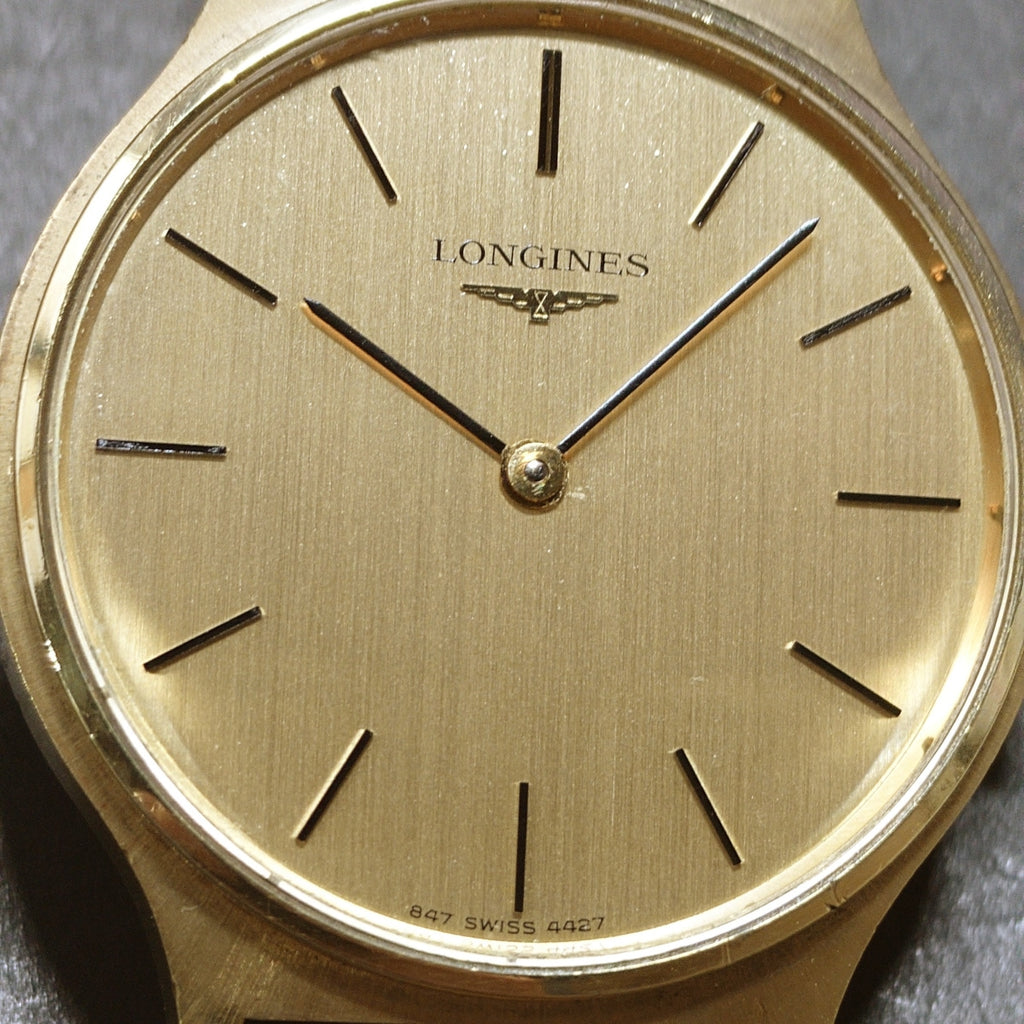 Longines Ref.4427.1 Thin Gold-Plated Case Cal.L847.4 Manual-Winding, Serviced, 1977