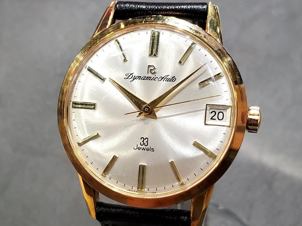 リコー　ダイナミック オート Ref.57106 金メッキケース 33石 自動巻 OH済 1960年代