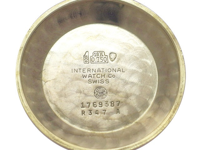 インターナショナル Ref.347A 18金無垢 文字盤リダン Cal.8531 自動巻 OH済 1965年製 IWC