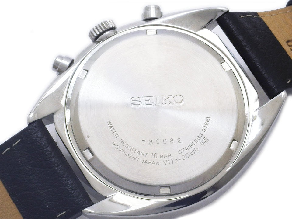 【美品】セイコー ソーラー クロノグラフ SSC569 V175-0DW0 逆輸入モデル USED Seiko