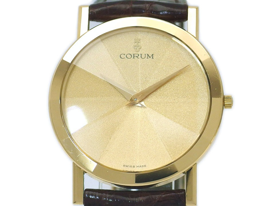 コルム オリンポス 18K Ref.50.127.56 12面カットガラス クオーツ 1994年頃 USED