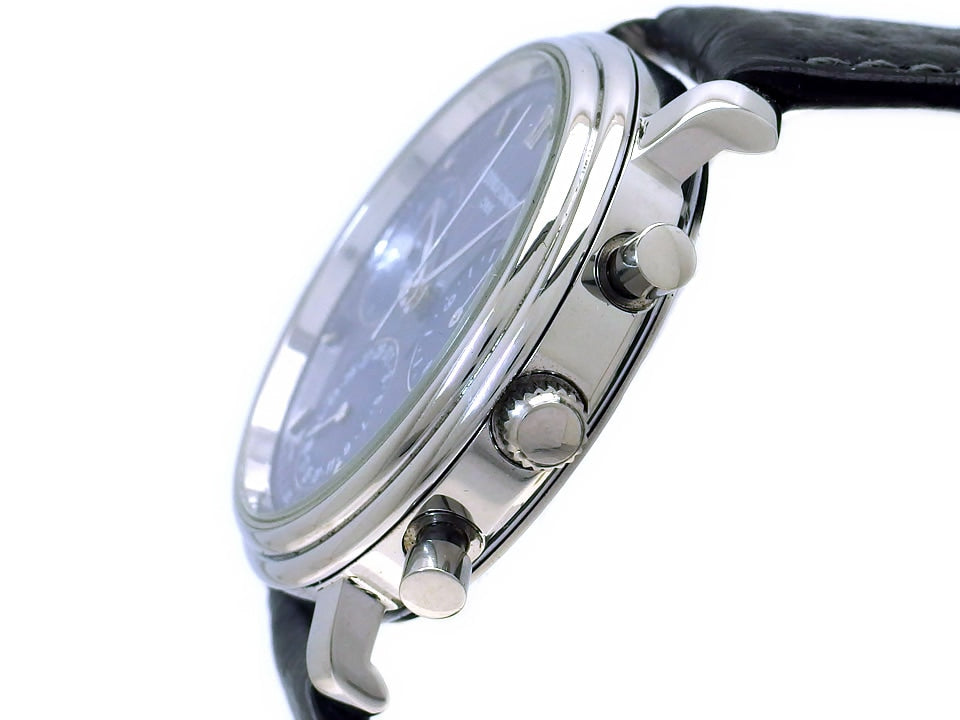 フレデリックコンスタント クロノグラフ 青文字盤 クオーツ USED 　Frederique Constant