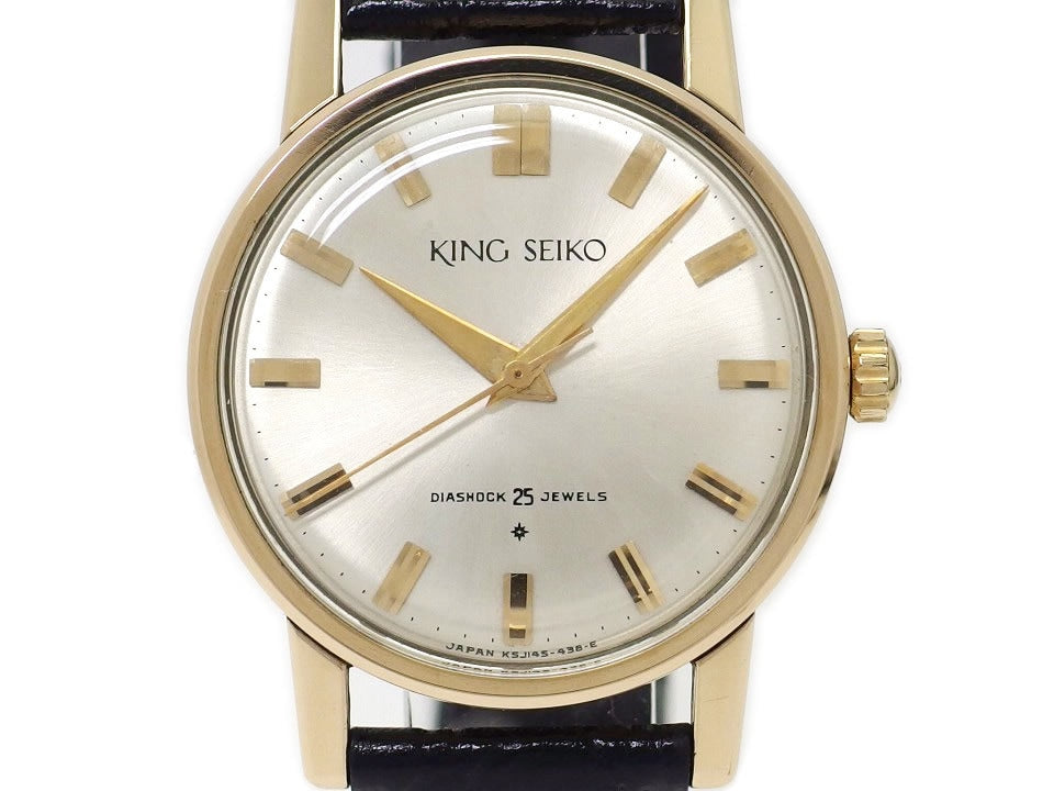 【希少】キングセイコー J14102E 1st 14KGF 25石手巻 OH済 昭和36年製 Seiko