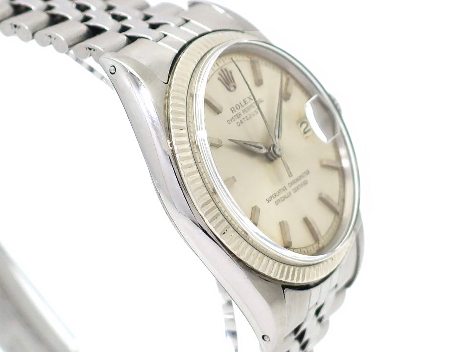 ロレックス デイトジャスト Ref.1601 アルファ針 Cal.1560 自動巻 OH済 ロレックス純正ブレス 1961年製 Rolex