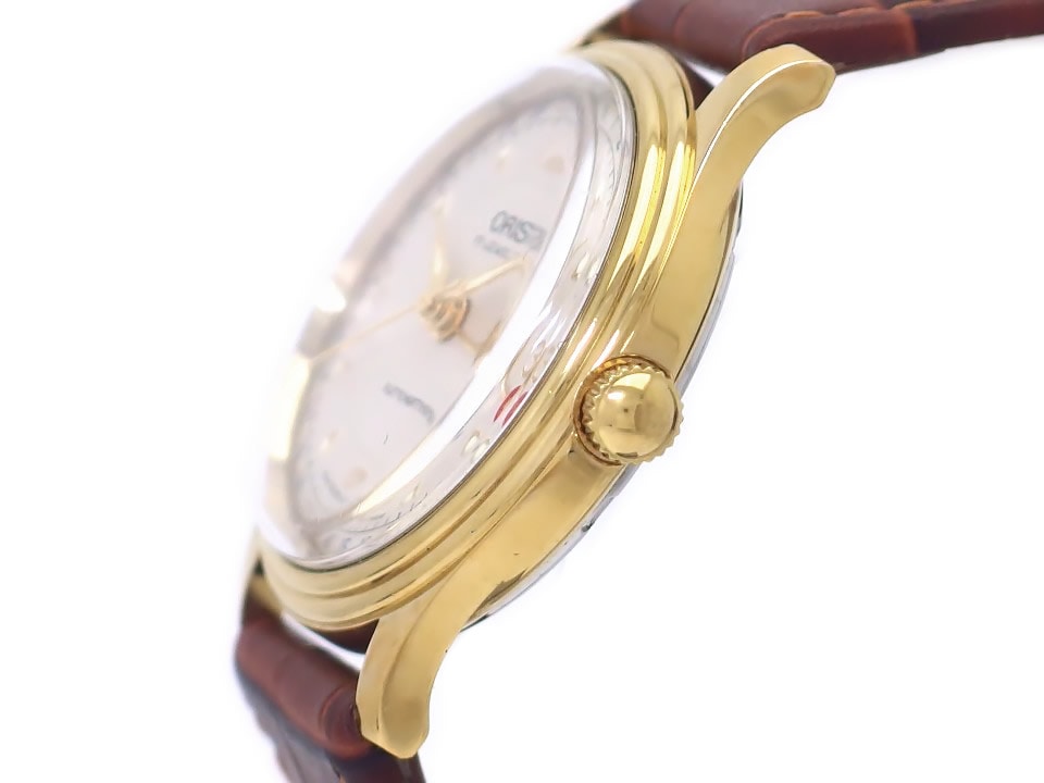 オリス 574 7403 GP 裏スケルトン ポインターデイト ETA2688 17石 自動巻 OH済 USED