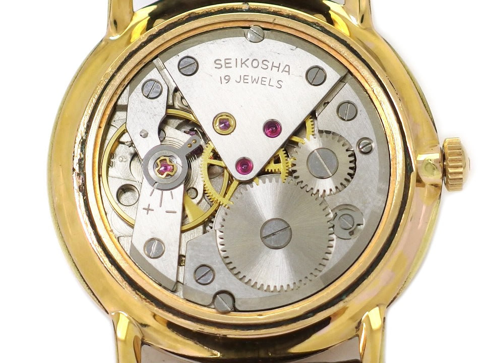 セイコー チャンピオン カレンダー  15032E 金メッキケース 19石 手巻 OH済 昭和37年/1962年製 Seiko