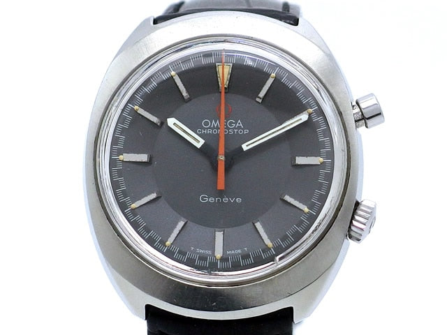 オメガ ジュネーブ クロノストップ 145.009 グレー文字盤 Cal.865 手巻 OH済 1967年製