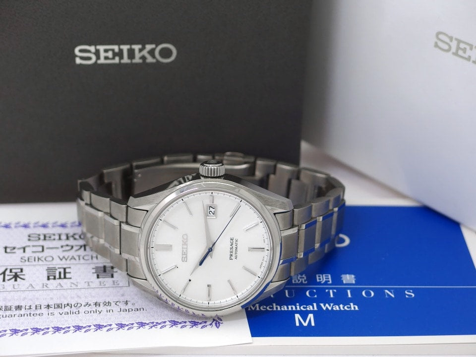 セイコー プレサージュ SARX055 6R15-04A0 チタン製 自動巻 現行品 2019年購入 USED Seiko