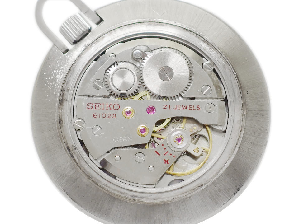 セイコー スカイライナー 懐中時計 6102-0010 Cal.6102A 21石 手巻 OH済 昭和45年/1970年製 Seiko