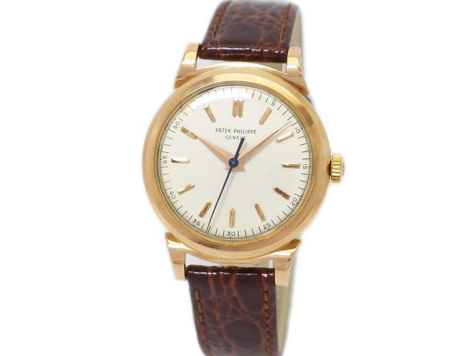 Patek Philippe Calatrava Ref. 1491 Scroll Lugs 18K Rose Gold with Archive Cal. 27SC Manual Winding Overhauled 1951