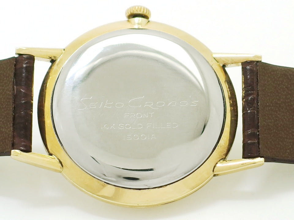 セイコー クロノス 15001A ケース金張り/裏蓋ステンレス 21石 手巻 OH済 昭和35年/1960年製