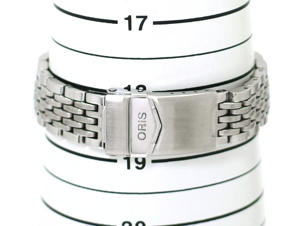 オリス ポインターデイト スモールセコンド 36mm 640-7463B 自動巻 OH済 USED