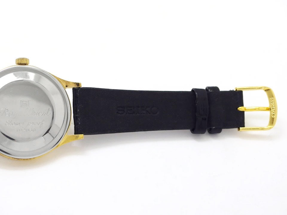 ロイヤルオリエント シャワープルーフ 金メッキ/ステンレス 19石 手巻 OH済 1960年代