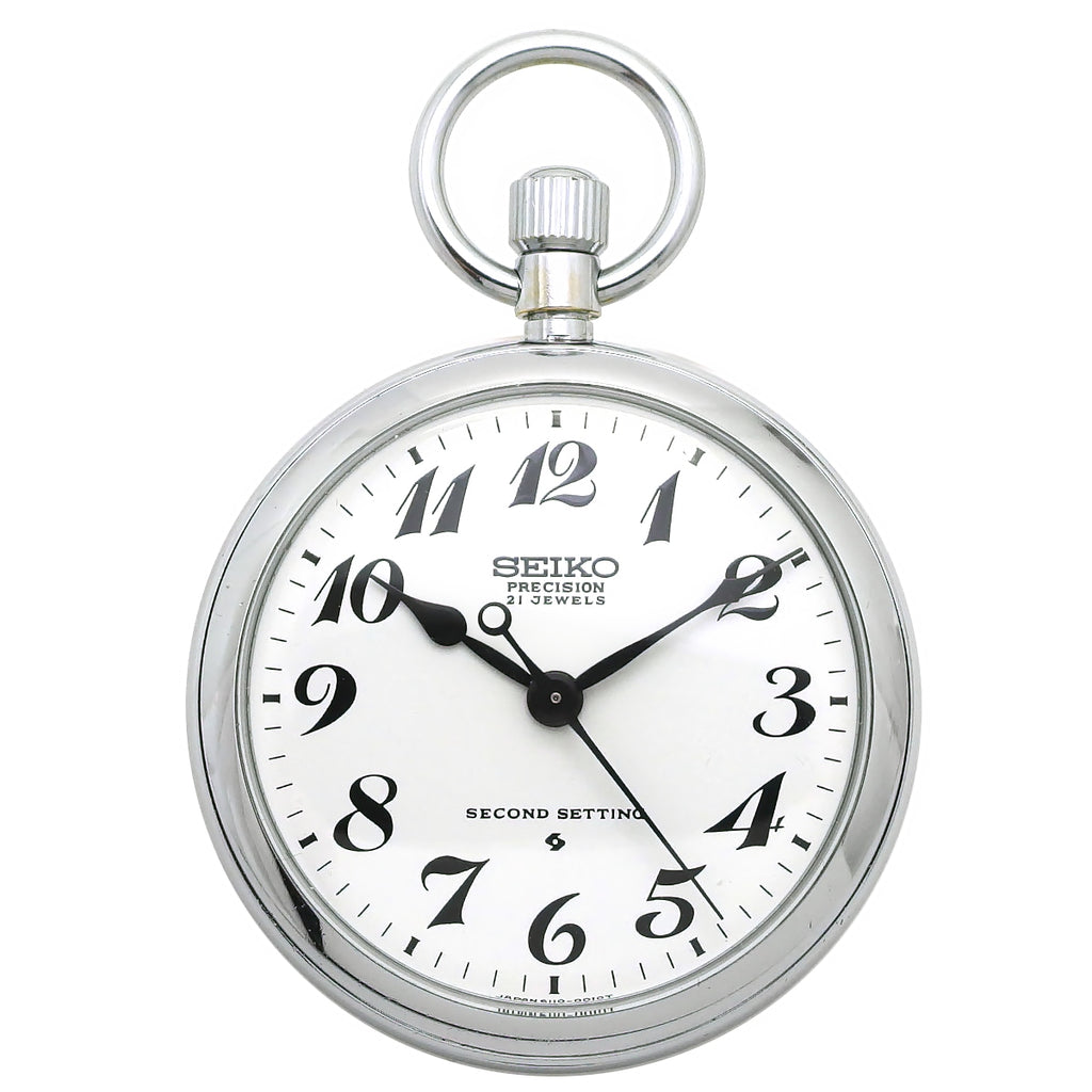 セイコー プレシジョン 懐中時計 6110-0010 Cal.6110A 21石 手巻 OH済 昭和49年/1974年製 Seiko