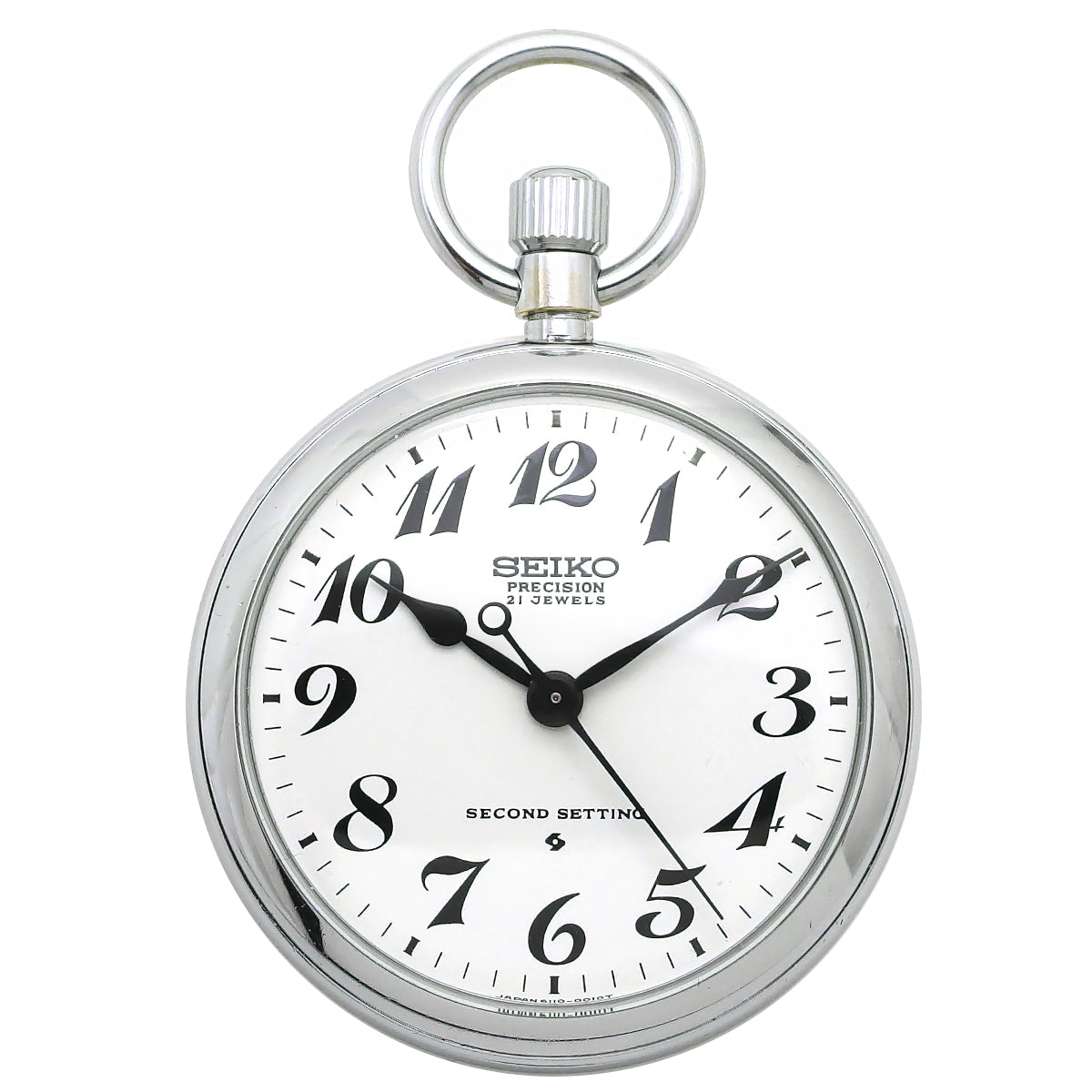 セイコー プレシジョン 懐中時計 6110-0010 Cal.6110A 21石 手巻 OH済 昭和49年/1974年製 Seiko